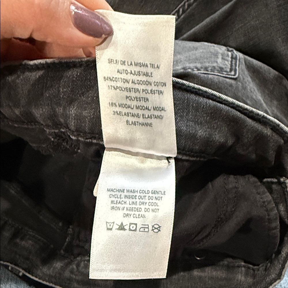 Hudson Jeans Black Distressed Skinny Jeans - Picture 7 of 7